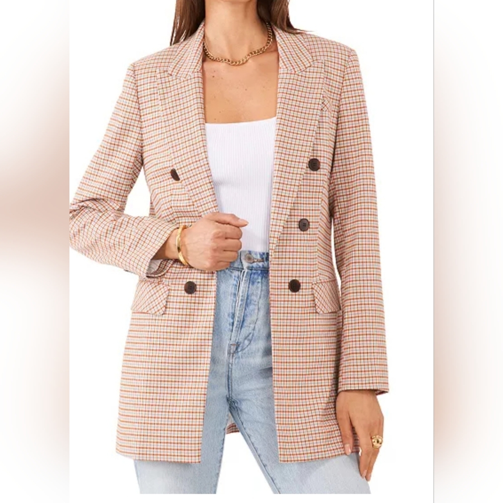 1. State Plaid Blazer Size 2